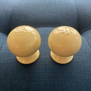 Vintage Fiestaware Yellow Salt & Pepper Shaker Set